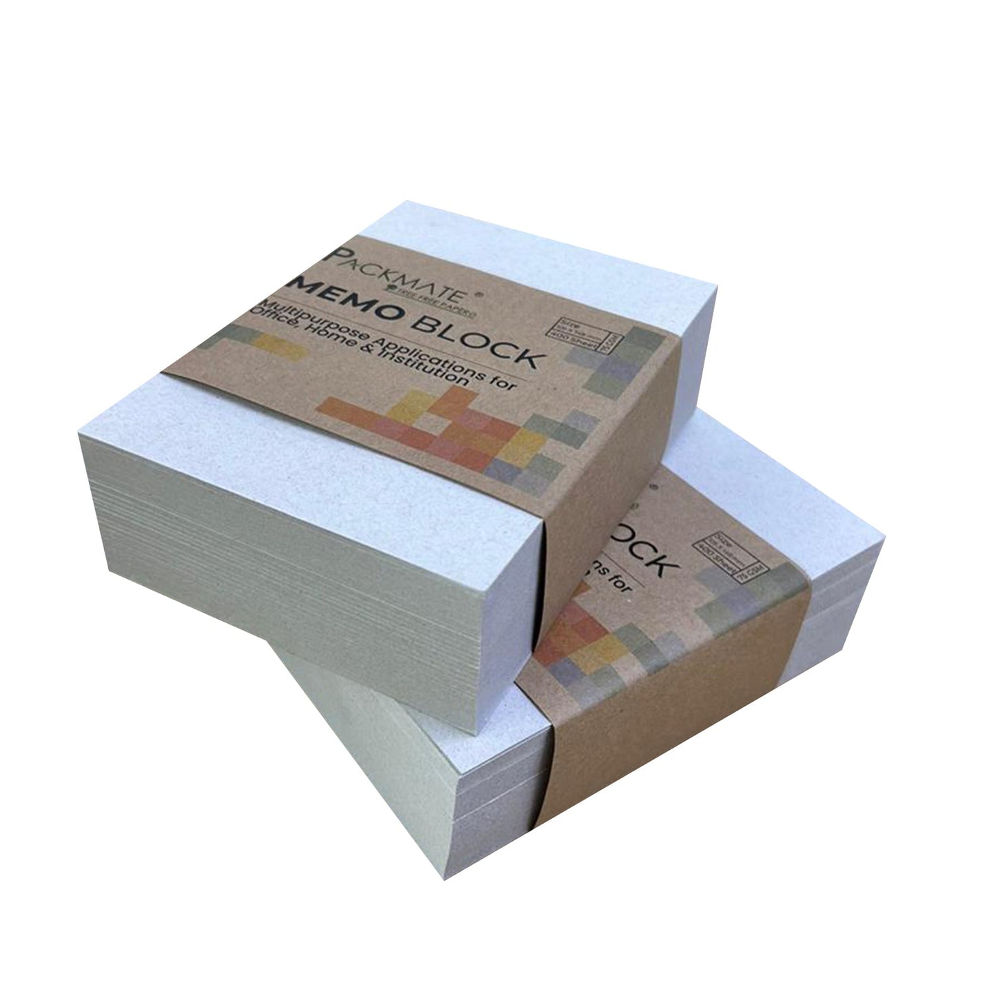 Packmate Memo Block (Pack of 5) Made From 100% Recycled Paper