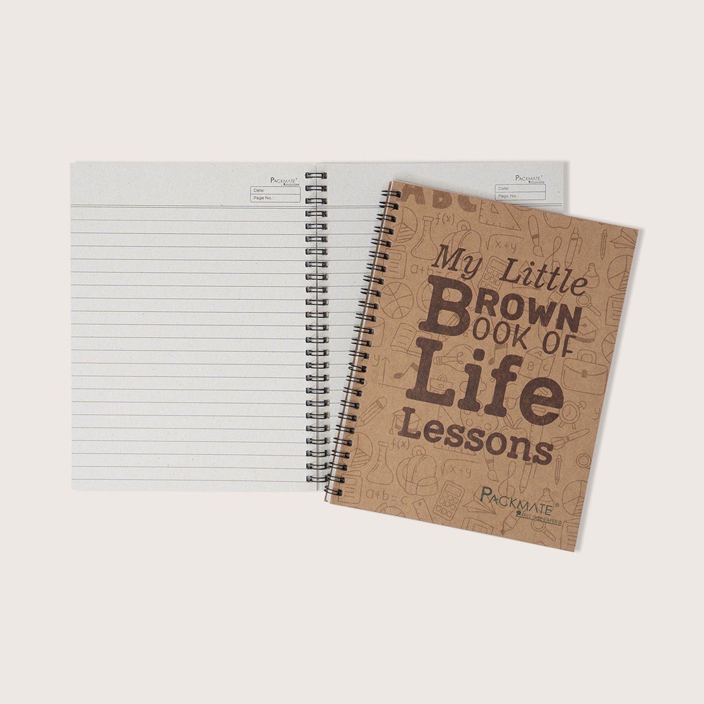 Packmate Spiral Notebook - Ruled (Pack of 3) Made From 100% Recycled Paper