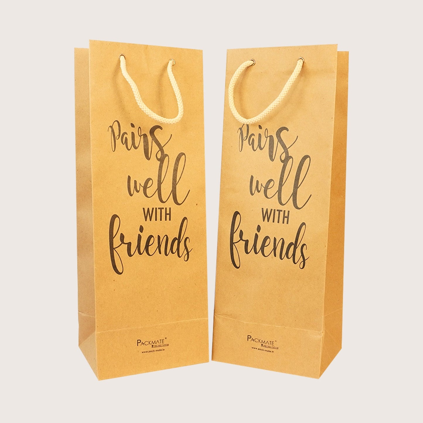 Packmate Wine Bag (Pack of 5) Made From 100% Recycled Paper