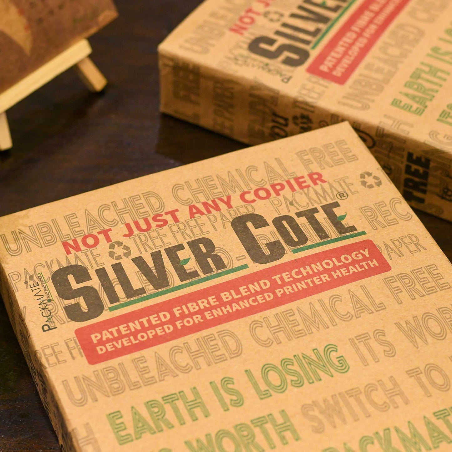 Packmate Silvercote Copier - A3, 1 Ream, 500 Sheet (Not Bright White) | Made From 100% Recycled Paper