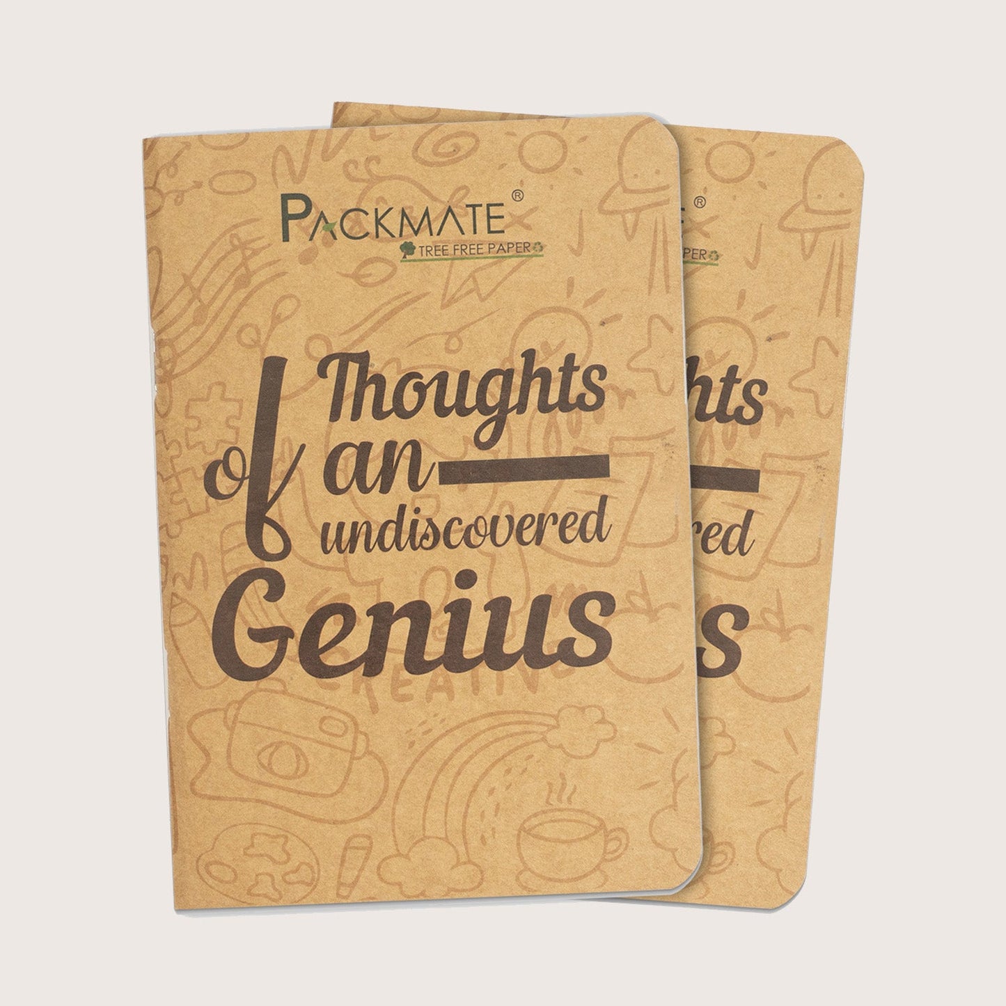 Packmate Unruled Notepad (Pack of 5) Made From 100% Recycled Paper