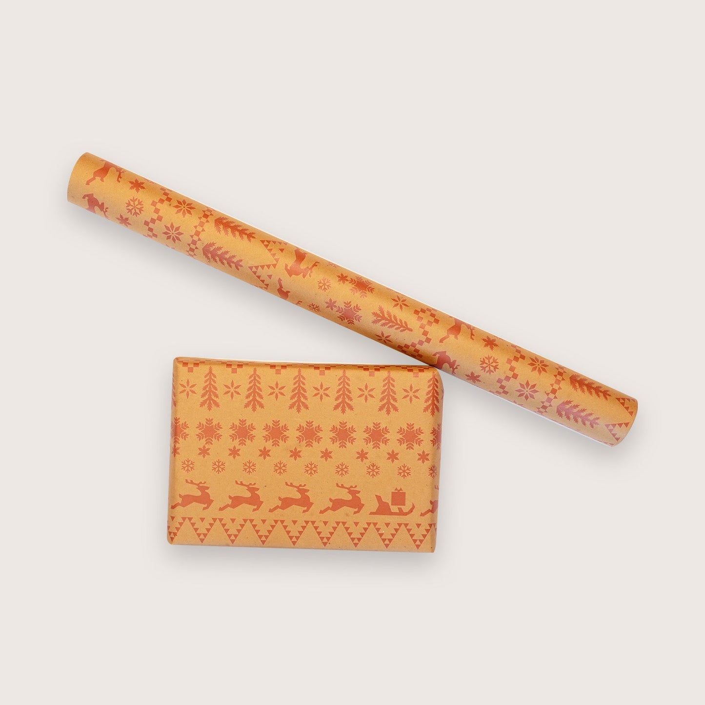 Packmate Gift Wrapping Paper (Pack of 4 Sheets) Made From 100% Recycled Paper