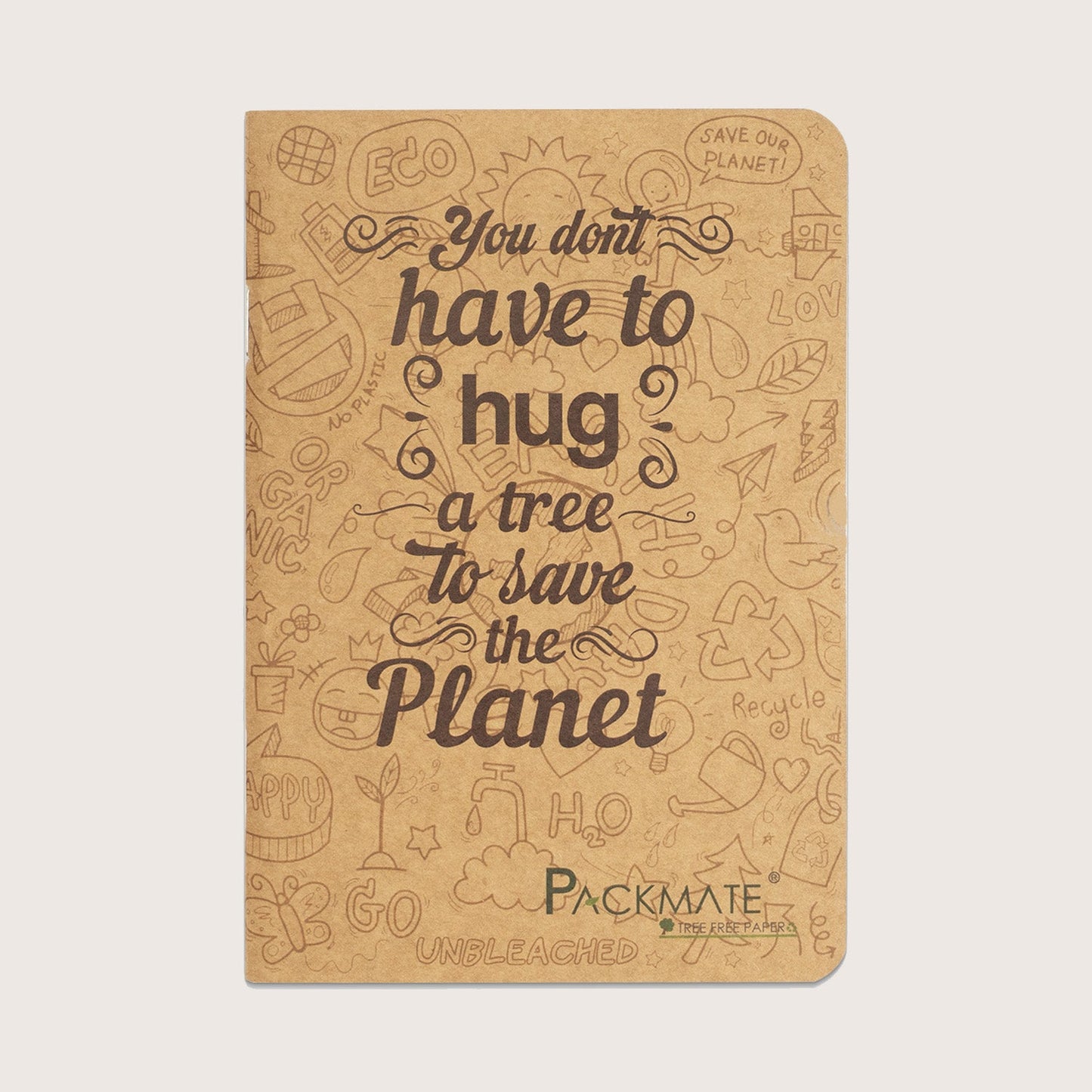 Packmate Unruled Notepad (Pack of 5) Made From 100% Recycled Paper