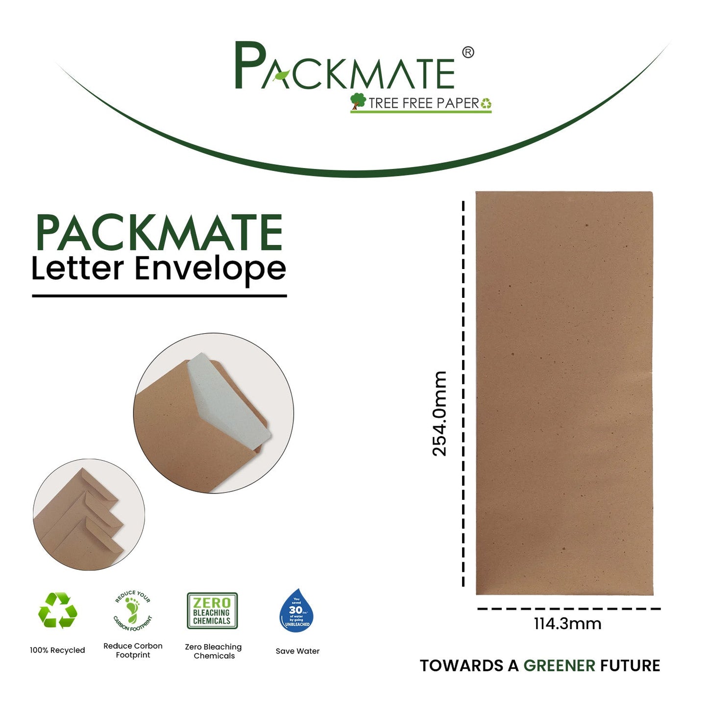 Packmate Letter Envelope | Made From 100% Recycled Paper