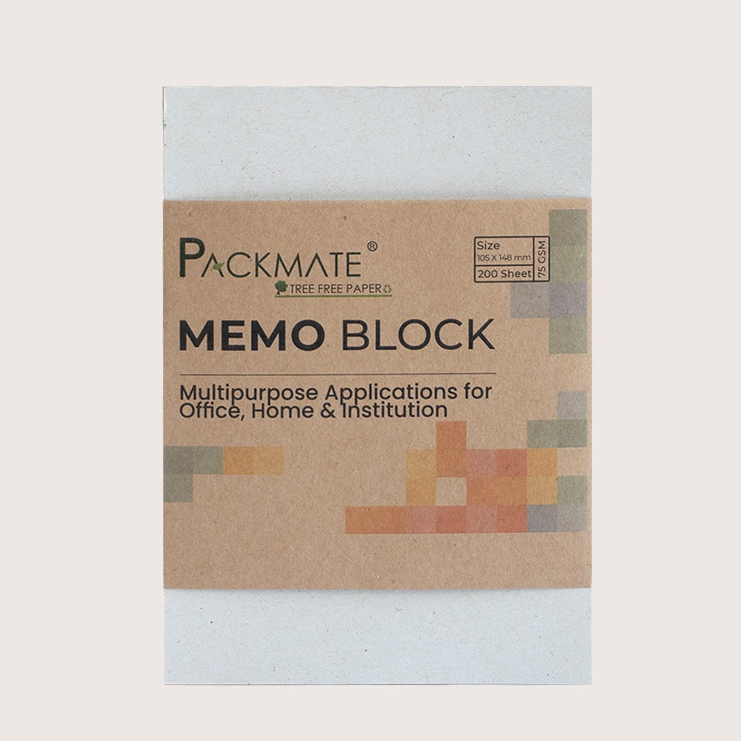 Packmate Memo Block (Pack of 5) Made From 100% Recycled Paper