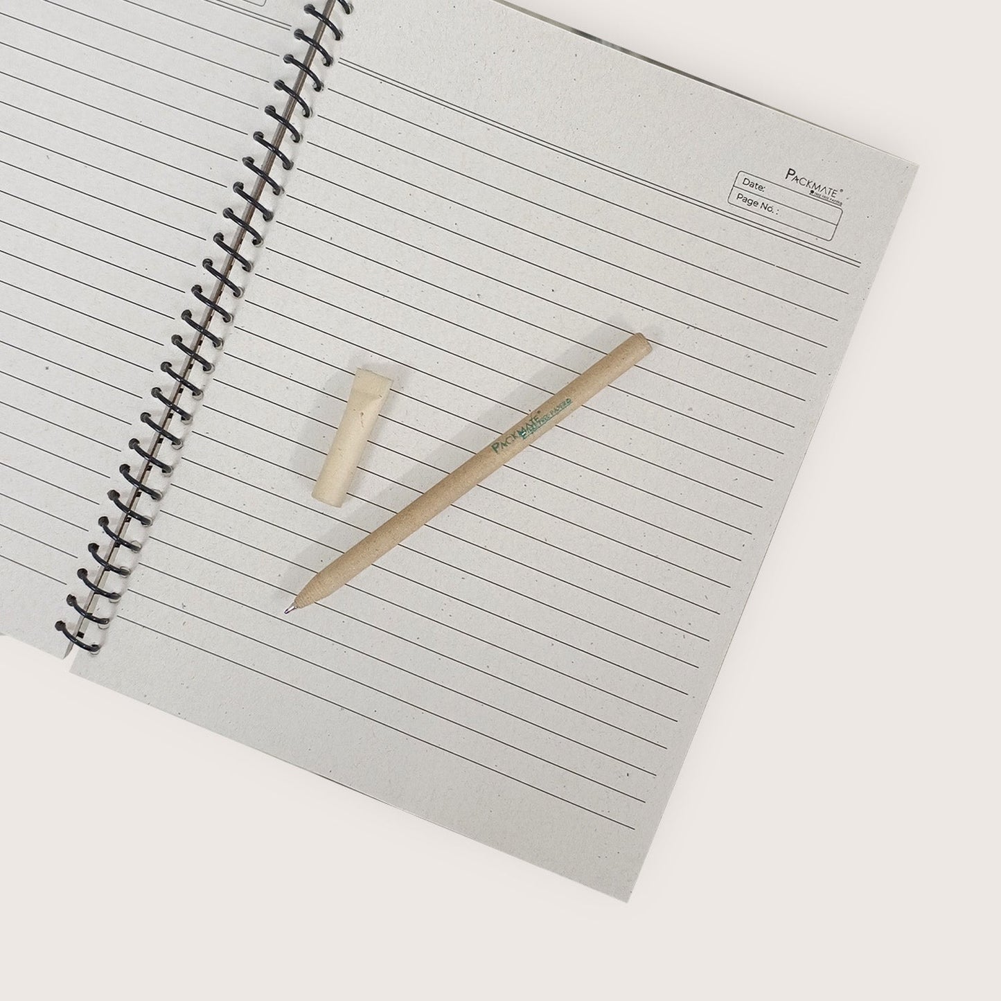 Packmate Recycled Paper Pens (Pack of 5) Made From 100% Recycled Paper