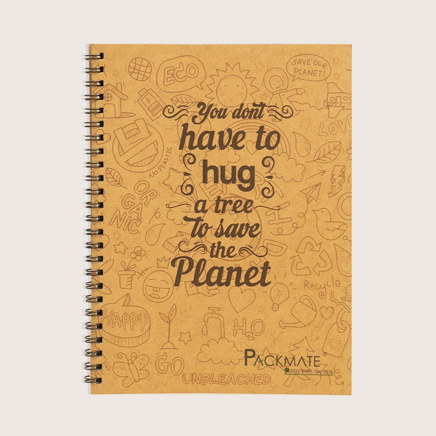 Packmate Spiral Notebook - Ruled (Pack of 3) Made From 100% Recycled Paper