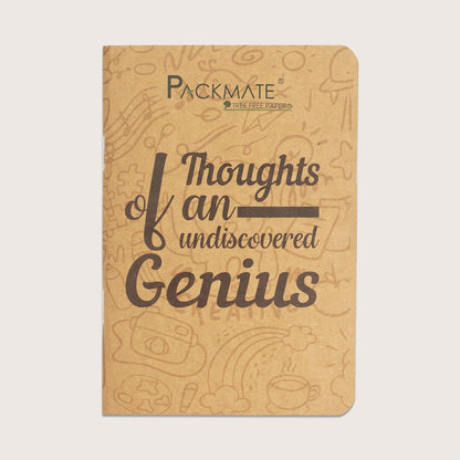 Packmate Unruled Notepad (Pack of 5)  Made From 100% Recycled Paper