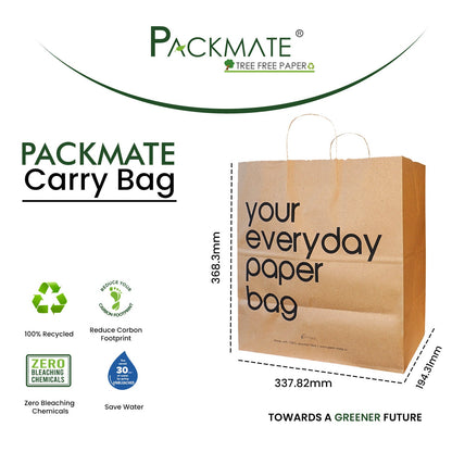 Packmate Carry Bag (Pack of 5)  Made From 100% Recycled Paper