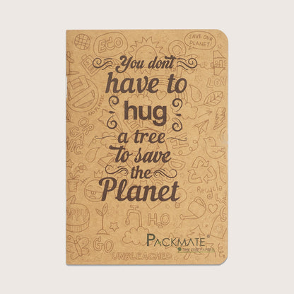 Packmate Unruled Notepad (Pack of 5)  Made From 100% Recycled Paper