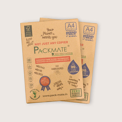 Packmate Gold A4 Paper Ream (500 Sheets) (Not Bright White) | Eco-Friendly 100% Recycled Copier Paper | Smooth, Durable, and Affordable for Sustainable Printing