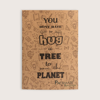 Packmate A4 Exercise Book -  Unruled (Pack of 3)  Made From 100% Recycled Paper